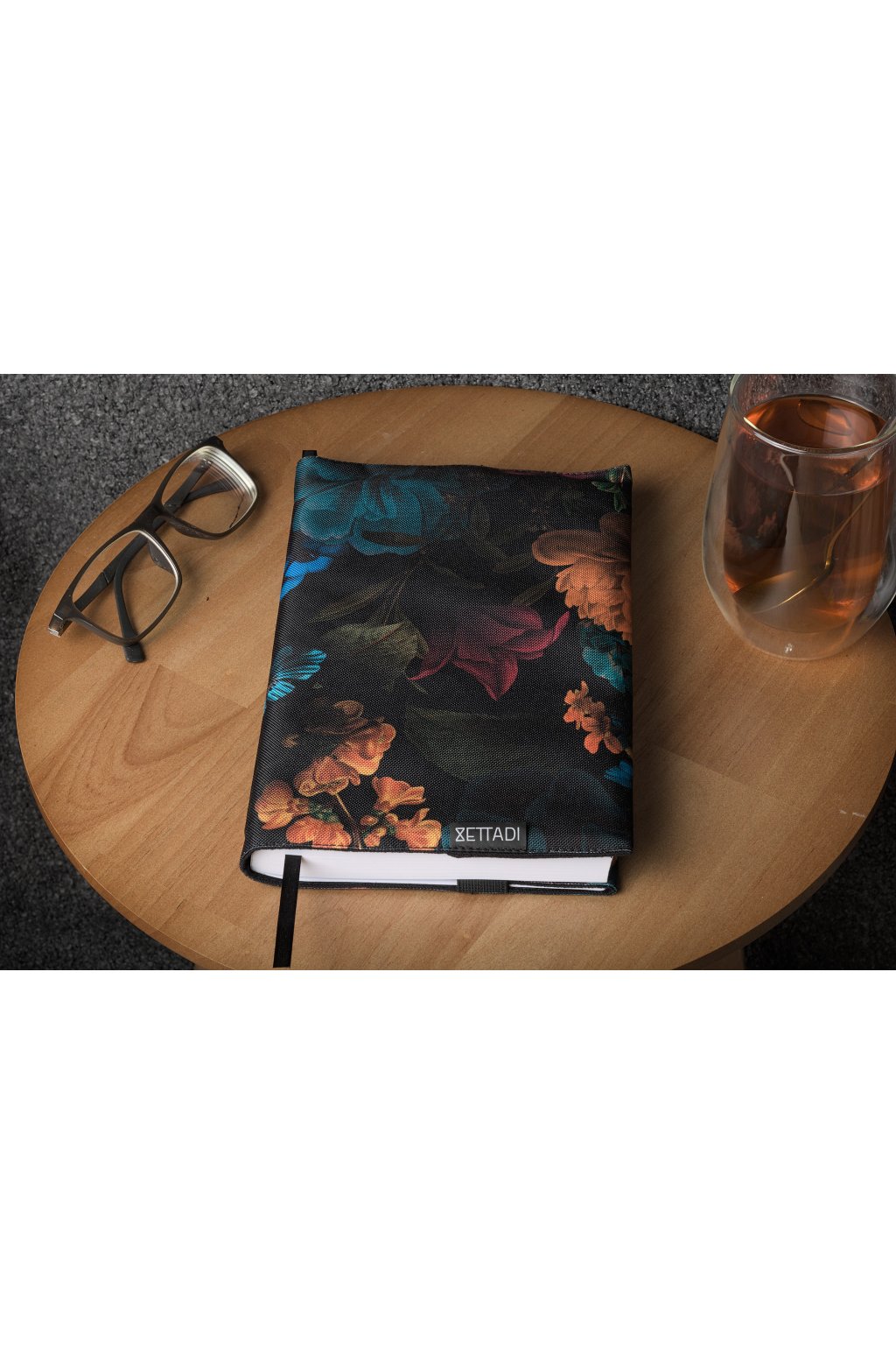Obal na knihy BOOKISH tmavé květy