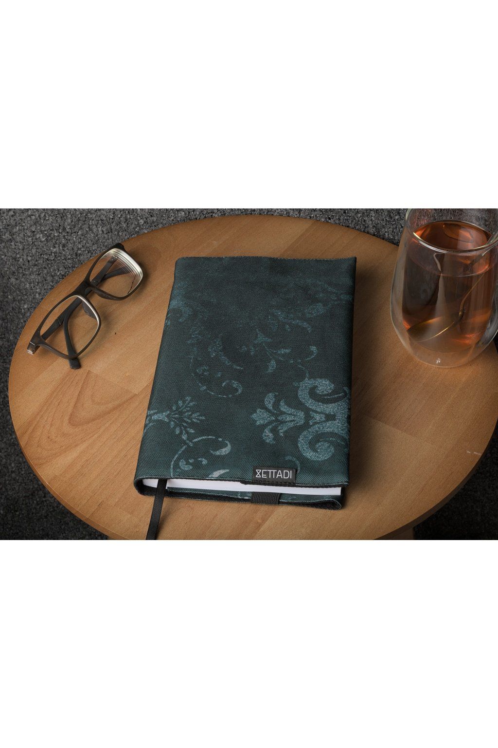 Obal na knihy BOOKISH zelené ornamenty