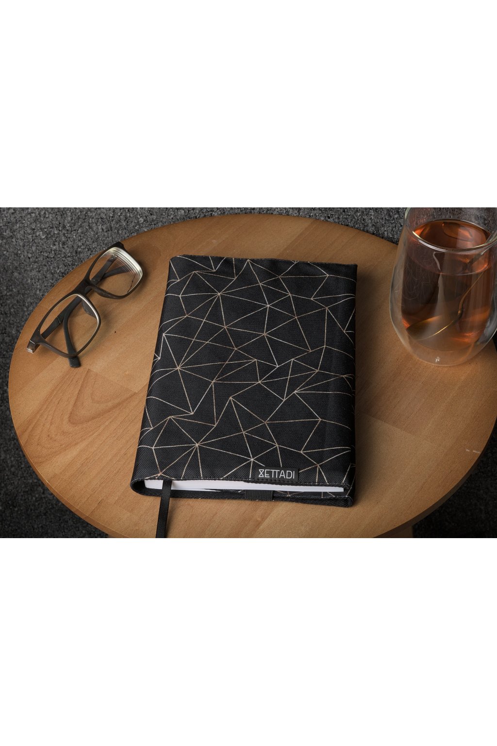 Obal na knihy BOOKISH zlaté geometrické tvary